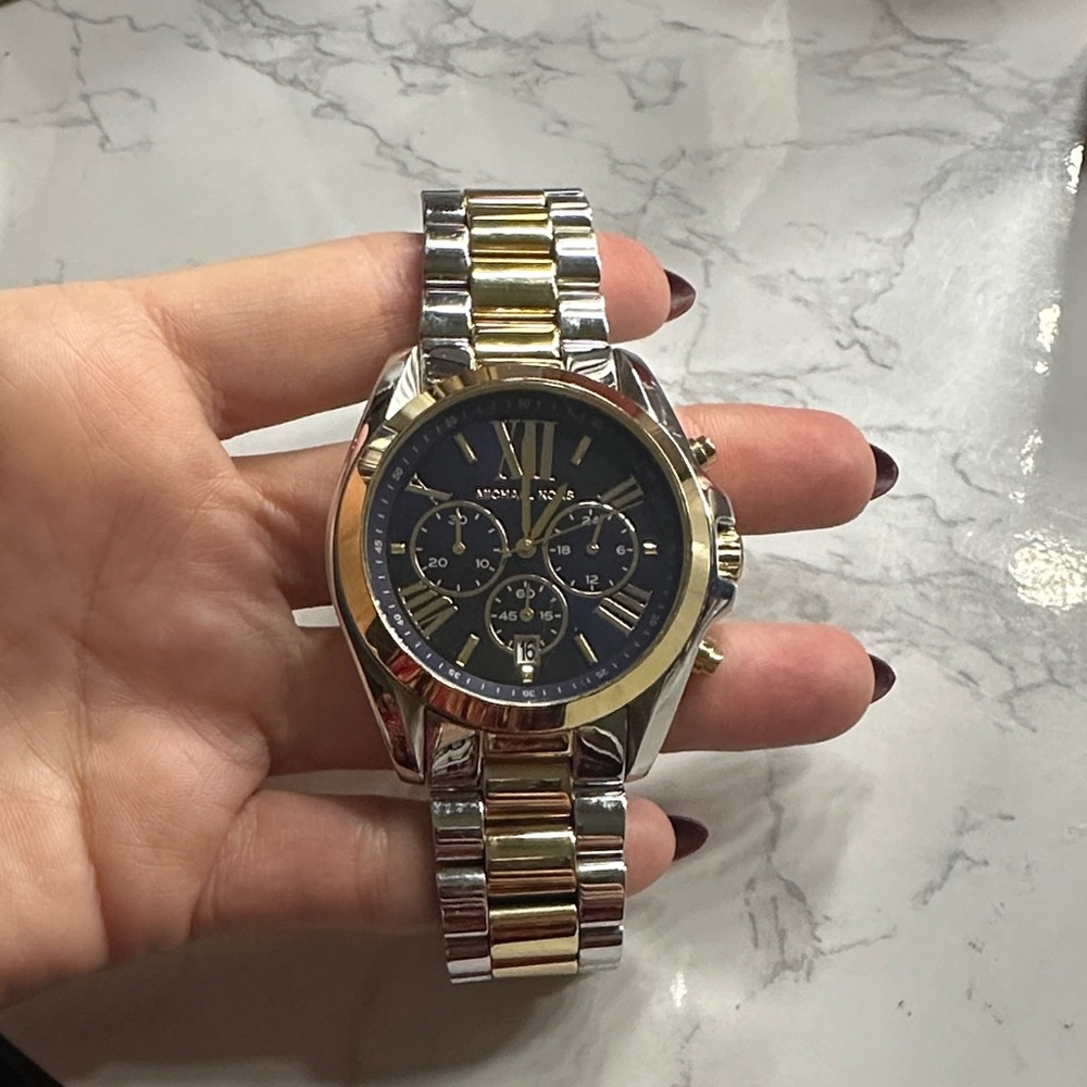 Michael Kors Gold and Silver Chronograph Watch
